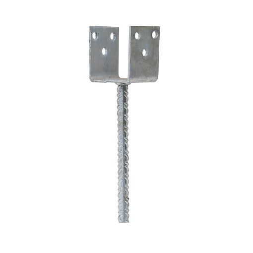 Suport stalp Zilan, papuc reazem tip "U", 80x300x60x4 mm, pentru beton, cod 4928