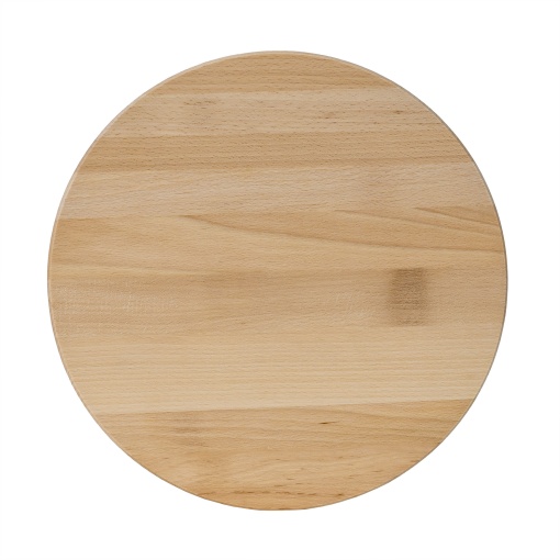 Tocator rotativ Zilan din lemn de fag, pentru servire, diametru 35 cm, grosime 4 cm, EXT8014