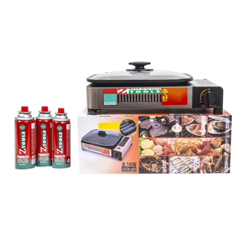 Aragaz camping Zilan, un arzator, alimentare butelie, 2.1kw, 46x31x9 cm, ZTS5616_1
