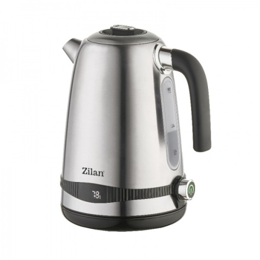 Fierbator electric Zilan din inox, digital, 2200W, temperatura reglabila 40-100 grade C, capacitate 1.7L, detasabil, ZLN1000