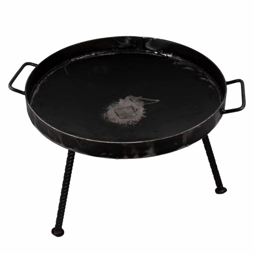 Gratar disc Z-tools, mobil, otel, 46 cm diametru, 27 cm inaltime, negru, cu picioare detasabile, margine non-scurgere, 8 Kg, EXT5717
