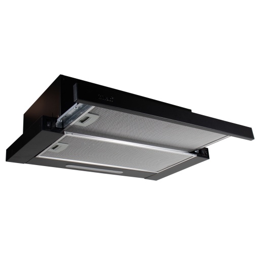 Hota telescopica Zilan cu motor dublu, 2 filtre aluminiu, 420 m3/h, neagra, 65x49.5x28.5 cm, ZLN3680_2