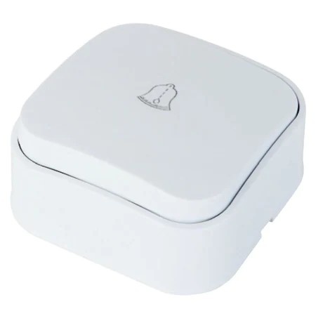Intrerupator cu revenire Horoz, 10A, 250V, IP20, 6.3x6.3x3.3 cm, alb, EXT112-001-0004