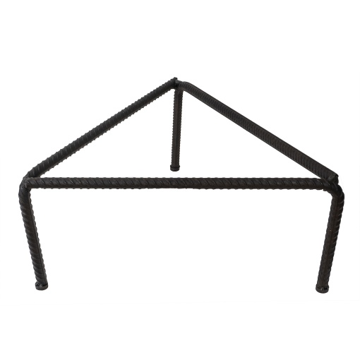 Kit pentru foc Zilan, pirostrie traditionala din fier triunghiulara, 65x29x24 mm, negru, 5268