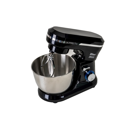 Mixer cu bol Zilan, 4.5L, 1000W, miscare eliptica, 8 viteze, sistem de siguranta, 42x27x33 cm, 4.7kg, ZLN1215