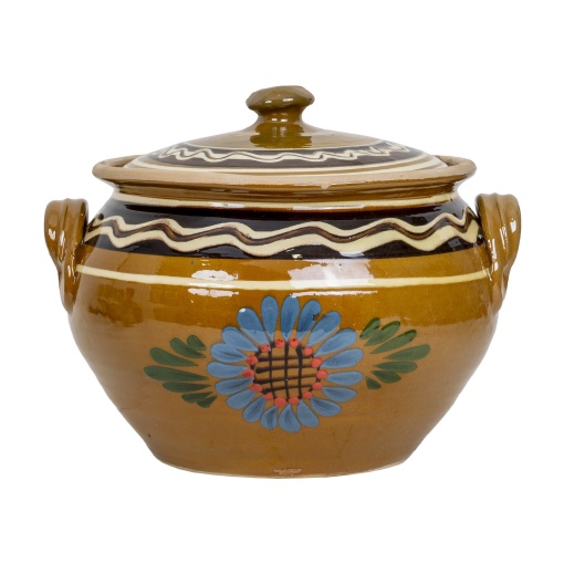 Oala din lut Zilan, capacitate 7l, diametru 24 cm, rezistenta, usoara intretinere, EXT10410