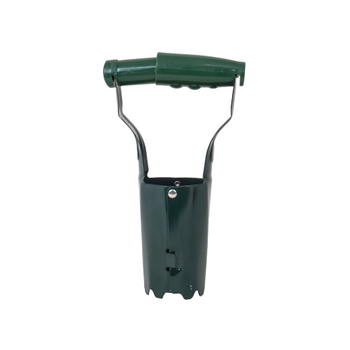 Plantator manual Zilan, cu declansator, metal, lama rotunda, verde, lungime 25 cm, latime 15 cm, inaltime 10 cm, ZLN0856