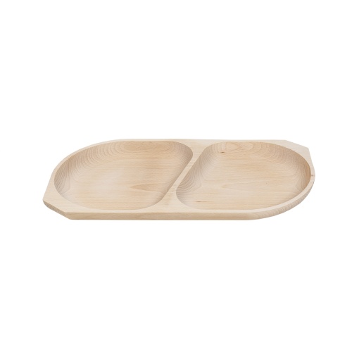 Platou din lemn natural Zilan pentru servire, dimensiuni 40x30x4 cm, ideal pentru fripturi, aperitive, peste, EXT6175