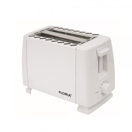 Prajitor de paine Zilan, 700W, 7 nivele de control, 2 felii, inox, alb, 12x24x16 cm, ZLN1833