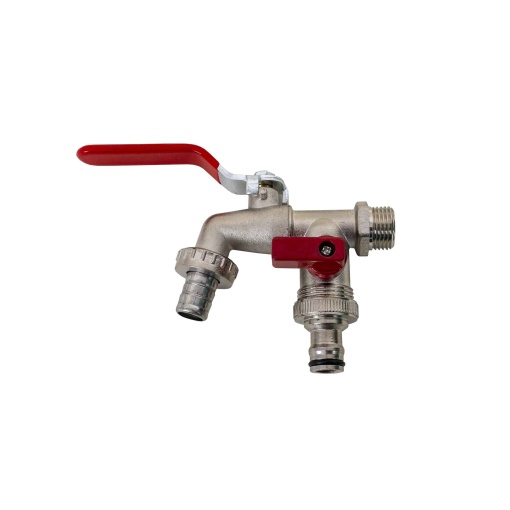 Robinet dublu Zilan cromat 1/2", ZTS8391