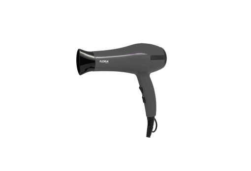 Uscator de par Floria 1800W, 2 viteze, 3 trepte de temperatura, gri, 26x10x28 cm, ZLN8986