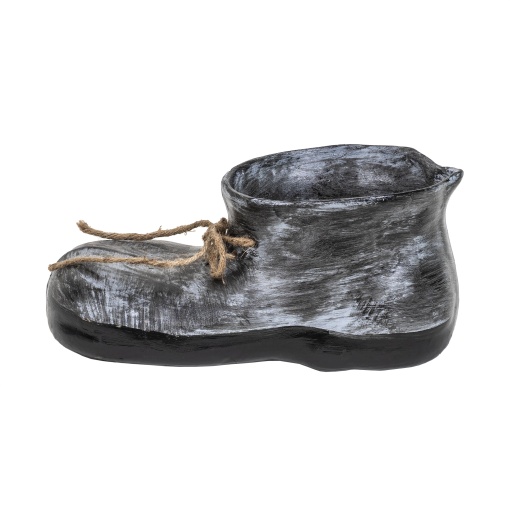 Decoratiune gradina Zilan, bocanc ceramic cu suport flori, 32x10x14.5 cm, 1.5kg, EXT10218_1