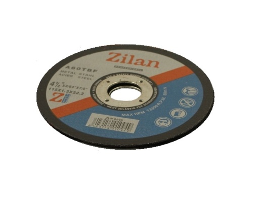Disc debitat metal Zilan, 115x1.2x22.2 mm, 13300 rot/min, max 80 m/s, ZLN0949