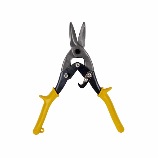 Foarfeca tabla Z-tools, pentru taiere aluminiu, PVC, piele, cupru, plastic, otel 0.7-1.2 mm, manere bi-material, blocare cu o mana, ZLN0482
