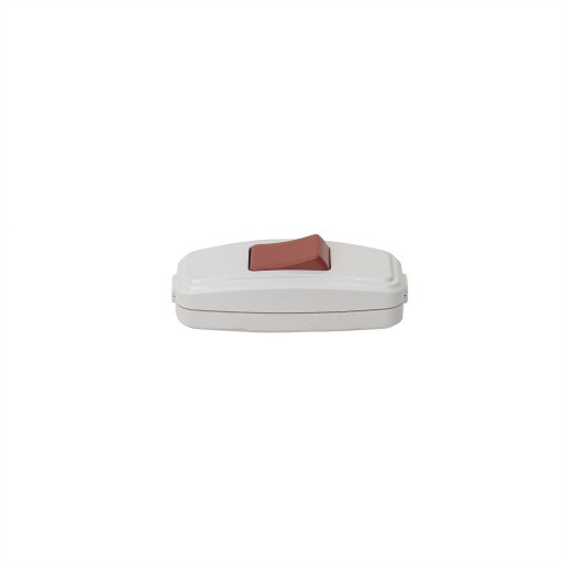 Intrerupator pe fir Zilan alb-rosu, 6.5cm lungime, 2.7cm latime, EXT300-002-708