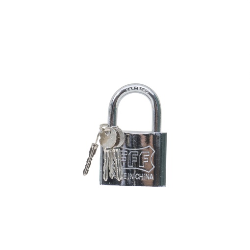 Lacat crom Zilan 63mm, 11x11x3 cm, 1kg, cu 3 chei in cruce, ZLN1755