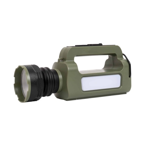 Lanterna de mana Z-TOOLS, incarcare solara si USB, 6 moduri de intensitate, 22.5x7x6.5 cm, ZTS8975