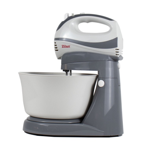 Mixer cu bol Zilan, 300W, 5 trepte viteza, capacitate 3.5L, inclus 2 x palete mixare + 2 x carlig de framantare, ZLN8419