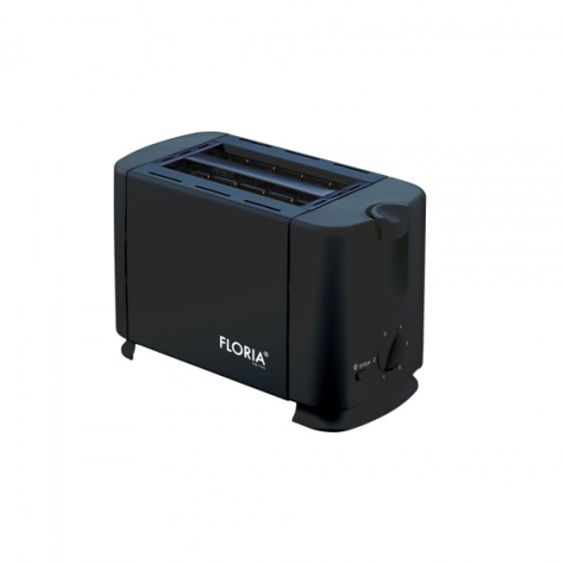 Prajitor de paine Zilan, putere 700W, 7 nivele prajire, 2 felii, inox negru, 12x12x16 cm, ZLN2120