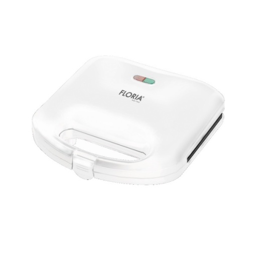 Sandwich maker Zilan, putere 750W, placa grill, antiaderenta, indicator luminos, compact, alb, ZLN0830