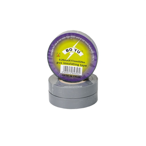 Set 3 benzi izolatoare Z-TOOLS, PVC 0.2x1.7mm, 20m gri, adeziv cauciuc natural, ZTS8267G_3