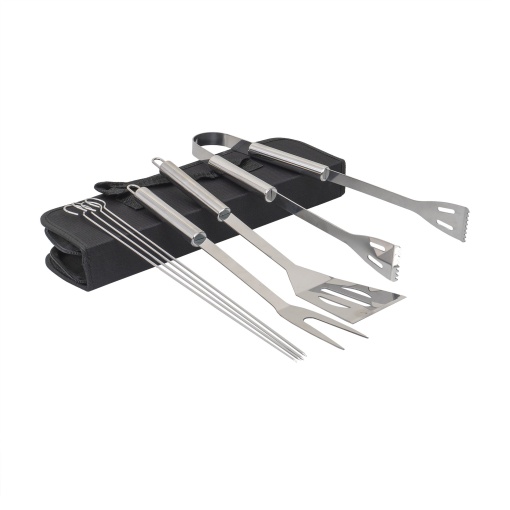 Set 7 unelte gratar Zilan, inox, incluse borseta depozitare, 38x10.5x5 cm, 2kg, ZTS8339