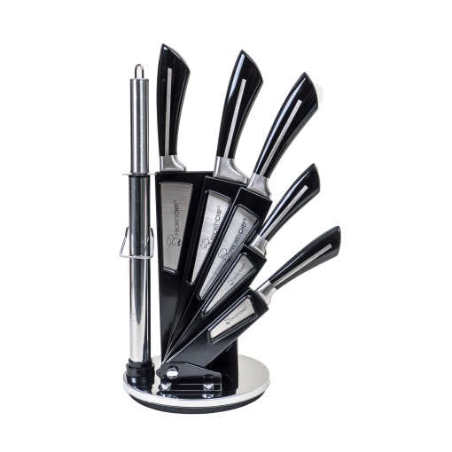 Set cutite Zilan, cutit pentru fructe 20 cm + cutit universal 19 cm + satar 11 cm + cutitul bucatarului 8 cm, otel, CC9808