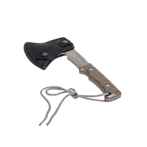 Topor camping Zilan cu husa si snur, lungime 26.5cm, latime lama 10.5cm, greutate 1.5kg ZTS8721