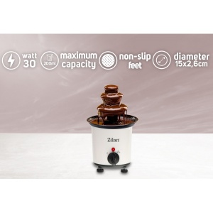 Aparat topit ciocolata Zilan, 30W, 80C, 15x15x24 cm, pachet cu lingurita + 10 betisoare, ZLN2144 - Img 2
