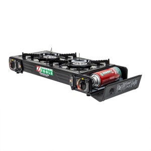 Aragaz camping Zilan cu 2 arzatoare, aprindere electrica, putere 2x2.3kw, dimensiuni 62x28x10 cm, 6kg, cod ZTS5620 - Img 4
