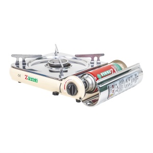 Aragaz camping Zilan, inox, aprindere electrica, 2.5kw, 33x28x10 cm, ZTS5621 - Img 3