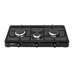 Aragaz Zilan cu 3 arzatoare, alimentare butelie, 1kw+1.5kw+2kw, metal emailat, 63x33x11 cm, ZLN7138