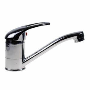 Baterie bucatarie Zilan, inox, monocomanda, pipa medie 15 cm, cartus ceramic 40 mm, ZLN7796 - Img 1