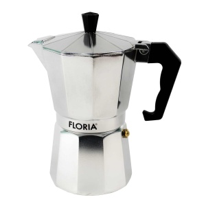 Cafetiera espresso Floria, 6 cesti, 300 ml, aluminiu argintiu, 26x12x12 cm, ZLN2492 - Img 1