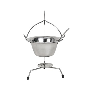 Ceaun mini Zilan din inox, 0.8L, cu suport si lingura, robust, usor de curatat, alimentare gaz+electrica, 0.8L, EXT7228_3 - Img 2