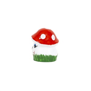 Ciuperca decorativa de gradina Zilan, mini, ceramica, 10x8 cm, EXT10152 - Img 2