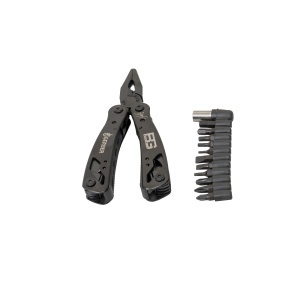 Cleste multifunctional pliabil Z-TOOLS, lung, standard, de sarma, deschizator de sticle, surubelnita stea, desfacator de conserve, fierastrau, cutit, surubelnita dreapta, pila, cheie pentru biti, 13x8x5 cm, 2kg, ZTS8276 - Img 5
