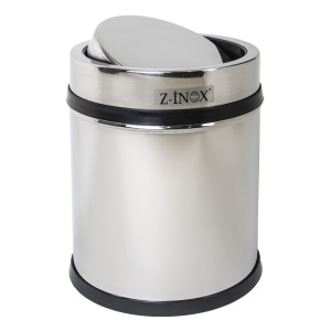 Cos menajer Zilan, inox, capacitate 16 l, inaltime 38 cm, latime 25 cm, diametru 25 cm, ZLN4599 - Img 4