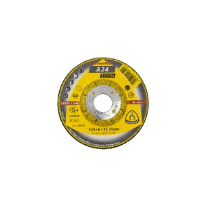 Disc de polizare Klingspor A 24 Extra, 115x6x22.23mm, universal, metal, uscat, compatibil cu polizor unghiular, EXT188465