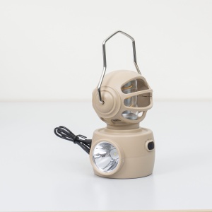 Felinar robotel Zilan, 4 moduri intensitate lumina, USB, 20x12x15 cm, crem, ZTS8215 - Img 3