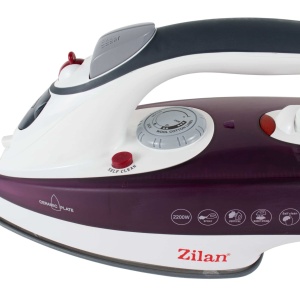 Fier de calcat Zilan, talpa ceramica, abur reglabil, putere 2200W, oprire de siguranta, 30x20x10 cm, ZLN8082 - Img 3