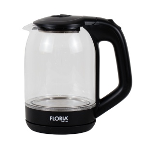 Fierbator electric Zilan, 1.8L, rotire 360 grade, indicator nivel apa, 2200W, plastic, sticla, 1kg, ZLN3505 - Img 2