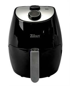 Friteuza cu aer cald Zilan, 1350W, capacitate 2.6Kg, controla temperatura 80-200°C, timer 30min, dimensiuni 26x30x32 cm, ZLN3598