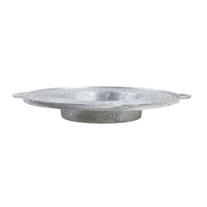 Gratar disc Zilan, aluminiu, fix, 50 cm diametru, 7.5 cm inaltime, gri, EXT8053