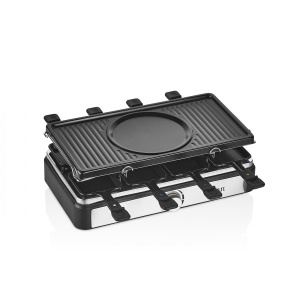 Gratar electric Zilan 3 in 1, 1400W, antiaderent, inox, 8 tigai raclette, 1l, 16cm, 10x10cm, ZLN8856 - Img 3