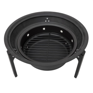 Gratar metalic Z-TOOLS, pliabil, rotund, diametru 35cm, inaltime 19cm, diametru gatire 31.5cm, ZTS9088 - Img 3