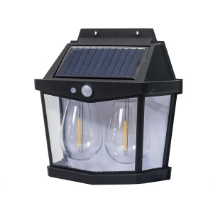 Lampa solara de perete Zilan cu 2 becuri LED, senzor de miscare, 3 moduri de lumina, 15.5x6.5x16.5 cm, ZTS8193 - Img 3