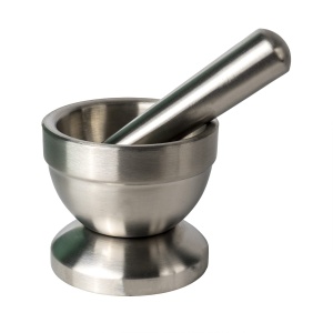 Mojar inox Floria, 10 cm diametru, 9 cm inaltime, cu pistil, cauciucat antiaderent, ZLN2645 - Img 1