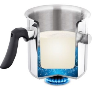 Oala fiert lapte si ciocolata Zilan, inox, capacitate 3l, diametru 18cm, 28x21x24cm, ZLN1802 - Img 4