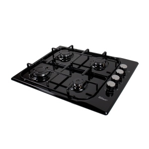 Pachet cuptor incorporabil Zilan, electric, capacitate 51L, dimensiuni 60x50x15 cm, plita gaz alimentare butelie/natural cu 4 arzatoare, hota inox cu 2 motoare 2x95W, SET30066 - Img 6